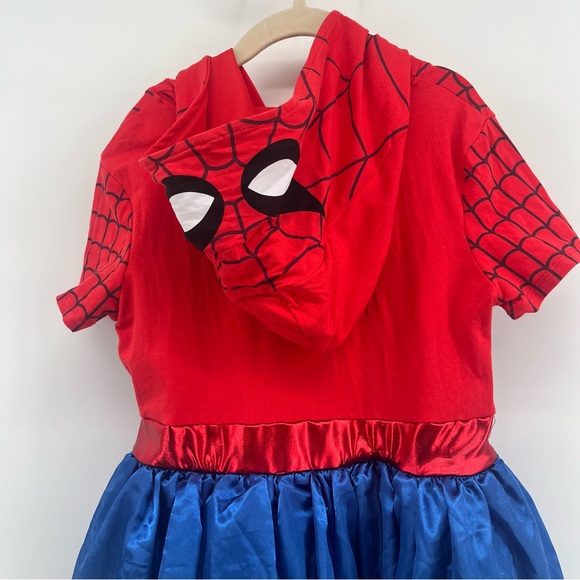 Marvel Spider-Man Dress Halloween Costume Girl’s Size Large 10/12 Red Blue - Picture 4 of 4